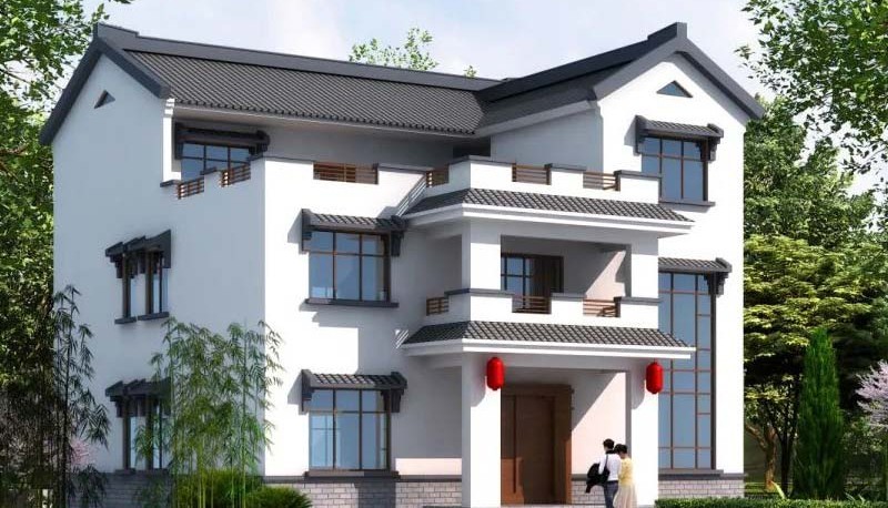 银川新中式三层别墅设计，公共空间宽敞更显大气